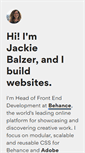 Mobile Screenshot of jackiebalzer.com
